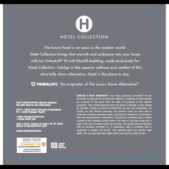 - Hotel collection down alternative size - Picture 4 of 5